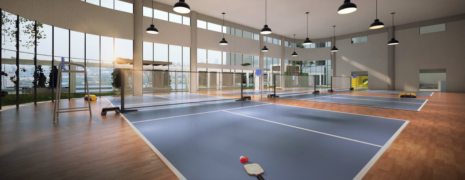Eight and Eight Condominium community hall, artist impression
